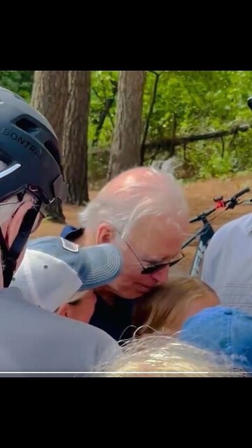 Sicko Biden SNIFFS another young girl's hair