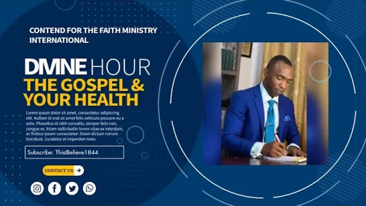 The Gospel and Your Health [Divine Hour, KW] #CFMI