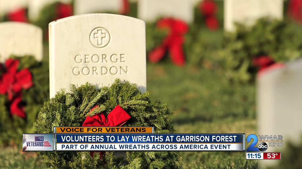 Volunteers to lay wreaths at Garrison Forest Cemetery