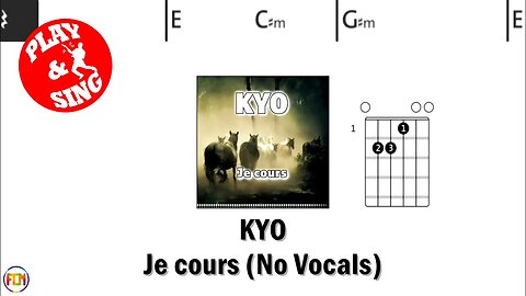 KYO Je cours FCN GUITAR CHORDS & LYRICS NO VOCALS