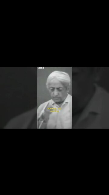 A selfless energy [Krishnamurti] #Short