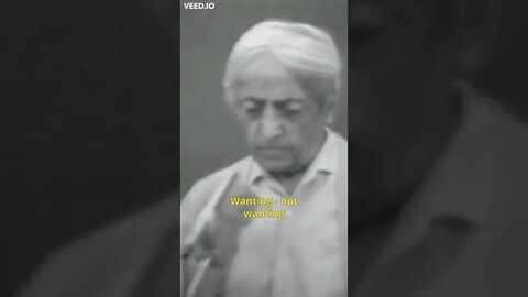 A selfless energy [Krishnamurti] #Short