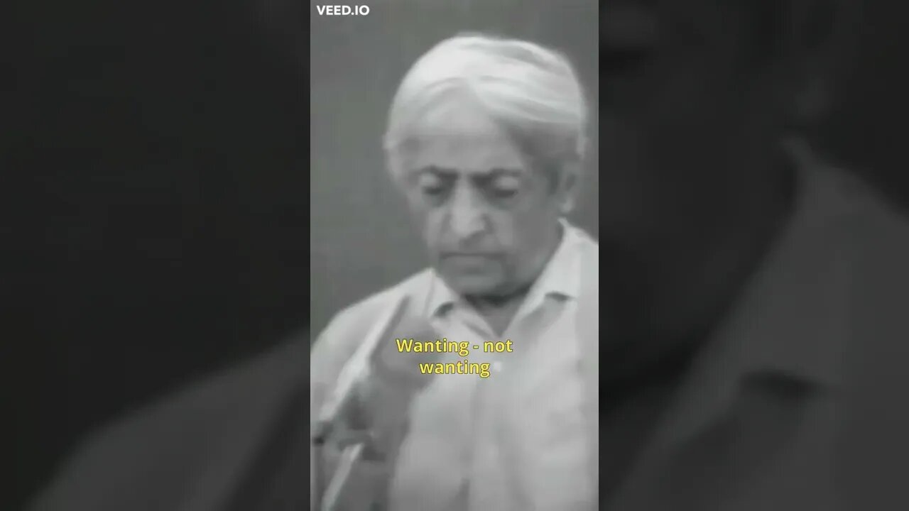 A selfless energy [Krishnamurti] #Short