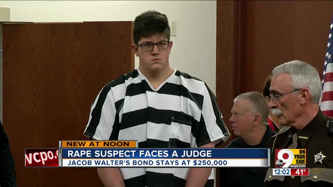 Rape suspect faces a judge