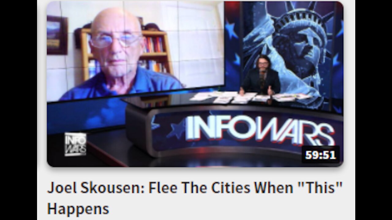 Joel Skousen: Flee The Cities When "This" Happens