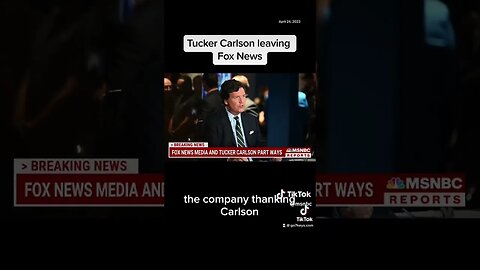 Tucker Carlson fired. Comment if it's Good or Bad. LIKE the video too. THX :)