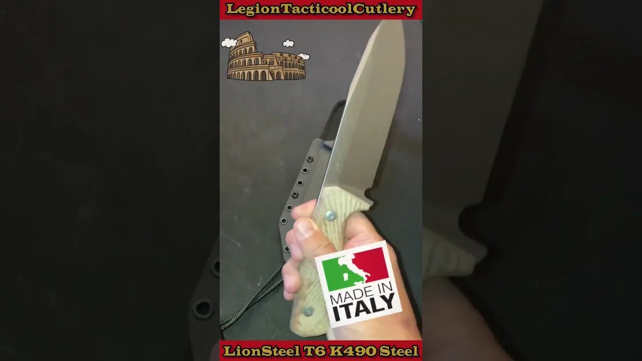 LionSteel T6 k490 steel! #italianknives 🇮🇹