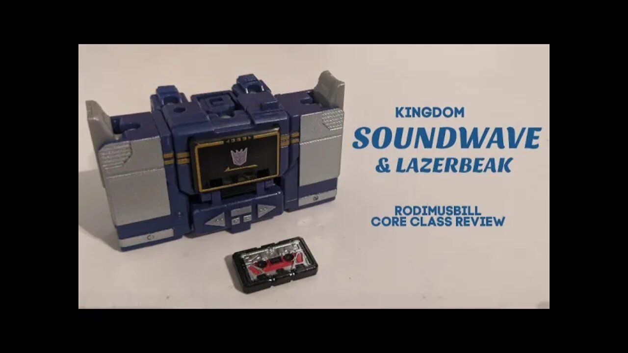 Kingdom Core Class SOUNDWAVE & LAZERBEAK Transformers WFC Figure - Rodimusbill Review