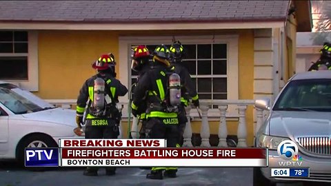 House fire extinguished in Boynton Beach