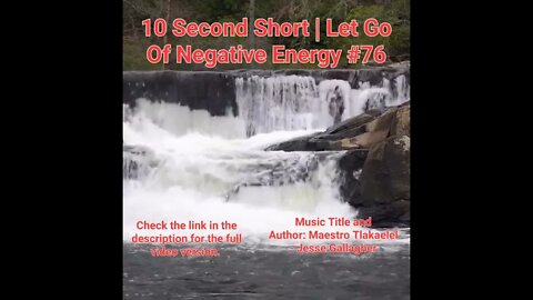 10 Second Short Of Let Go Of Negative Energy | #meditation #shorts #shortsvideo #waterfall #76