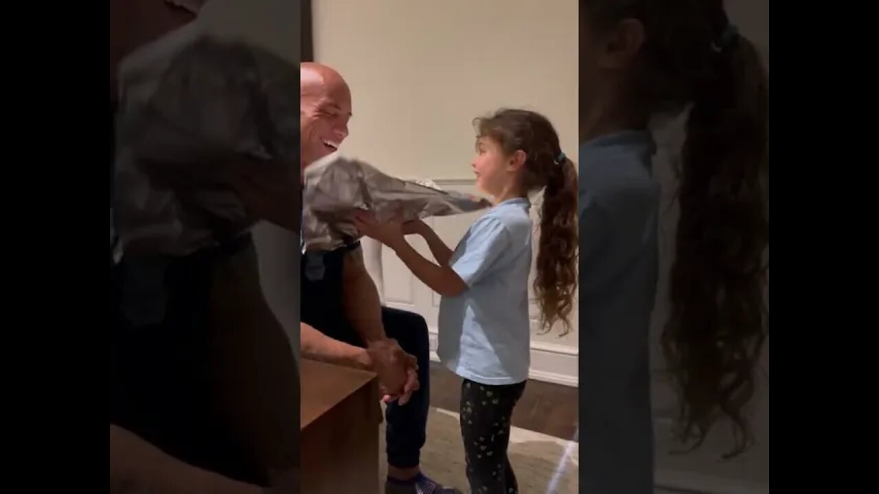 Dwayne 'The Rock' Johnson plays daughter's favourite game: 'Daddy close your eyes'