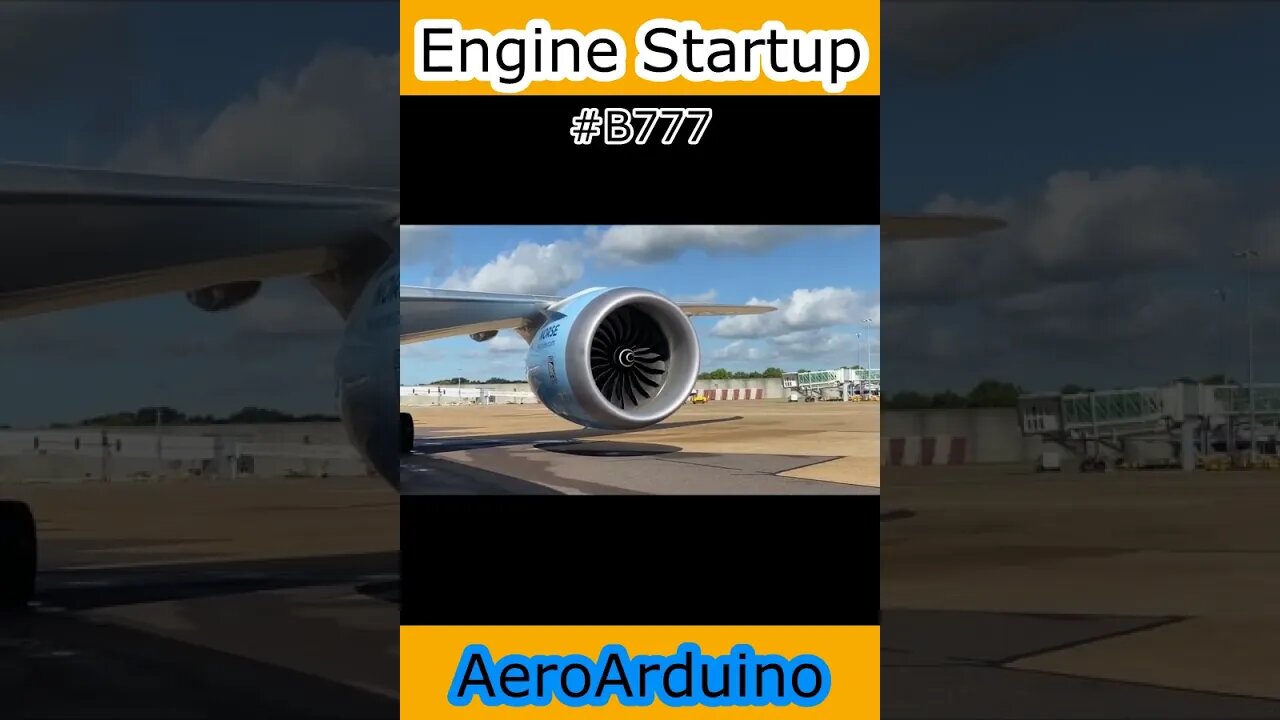 Watch Fast #Boeing #B777 Engine Startup #Aviation #Fly #AeroArduino
