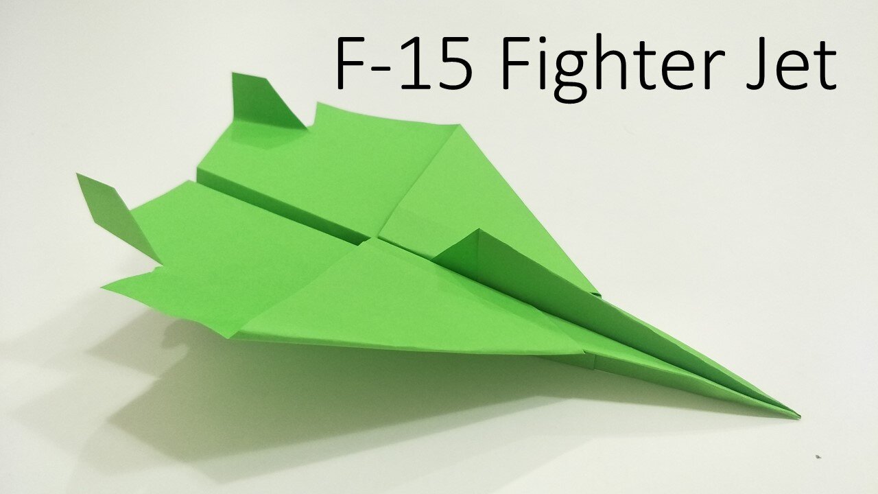 How to Make Origami Easy Paper F-15 Fighter Jet