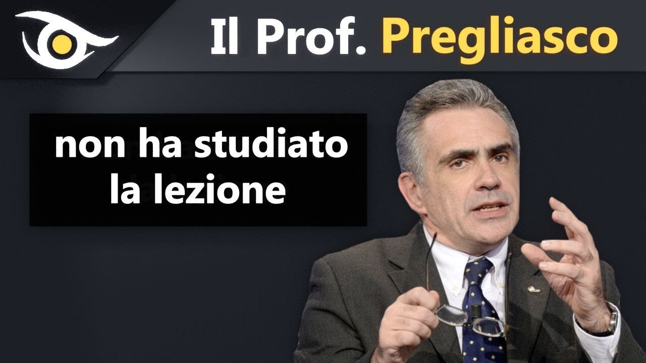 Il Prof. Pregliasco non ha studiato la lezione