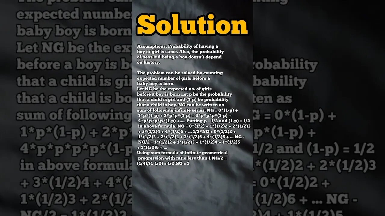 😱 IBM Interview Puzzle/Riddle #shorts