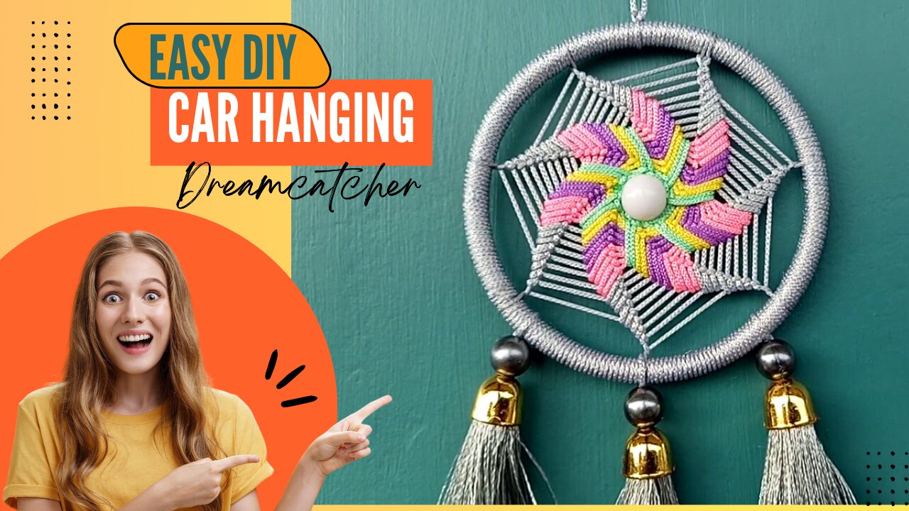 Car hanging dreamcatcher. How to make a dreamcatcher DIY