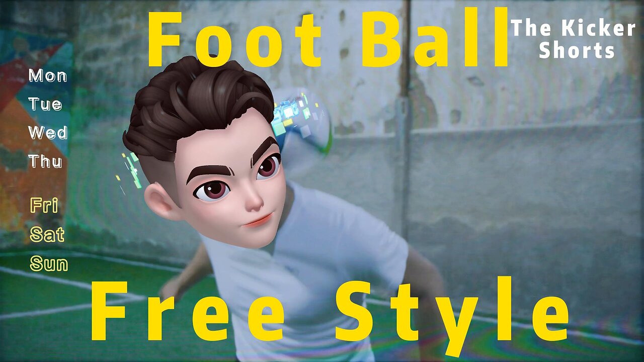 Must Watch - "Freestyle Foot Ball Skills" with Cartoon Face