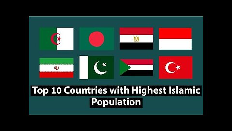 Top 10 countries with highest islamic population