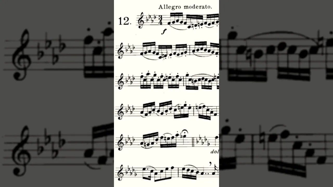ARBAN 14 Characteristics Studies [12 - Allegro Moderato] - (Full with Piano accompaniment)