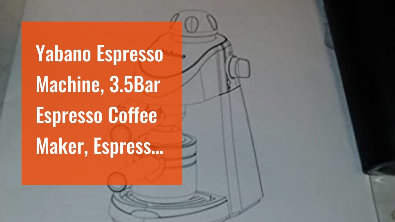 Yabano Espresso Machine, 3.5Bar Espresso Coffee Maker, Espresso and Cappuccino Machine with Mil...