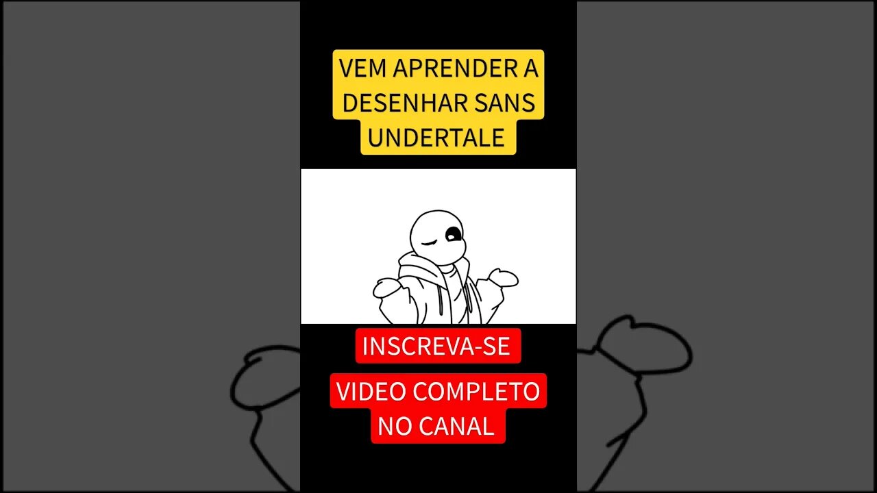 COMO DESENHAR SANS UNDERTALE #short #shorts #undertale #sans