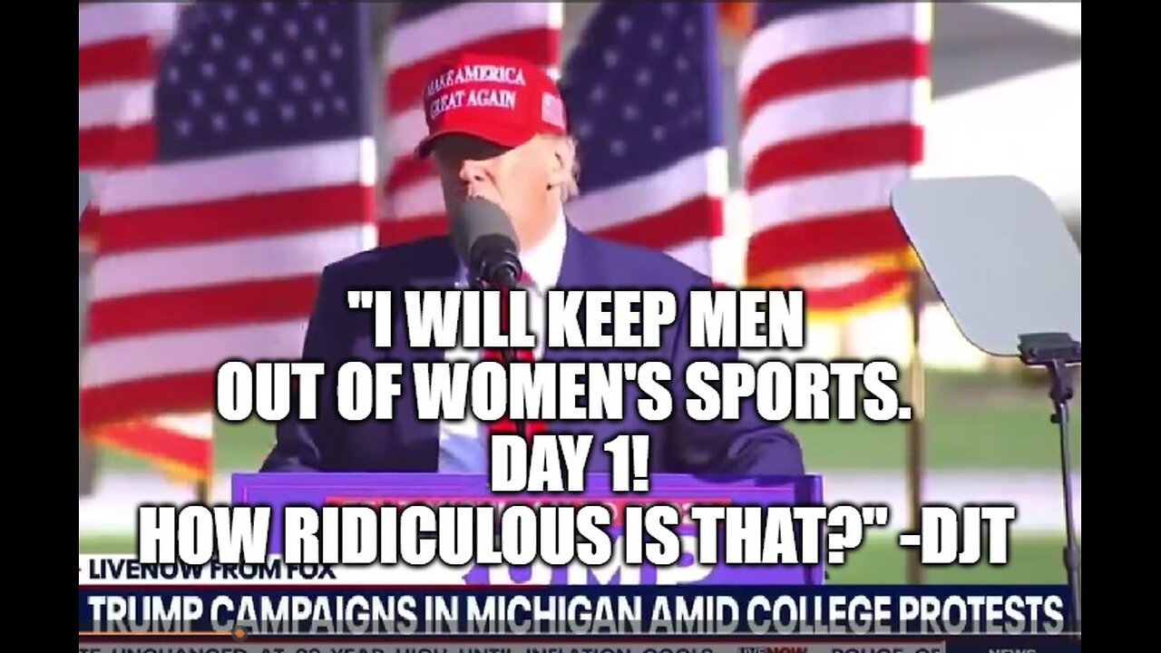 President Trump Vows to Protect Women's Sports: 0001M