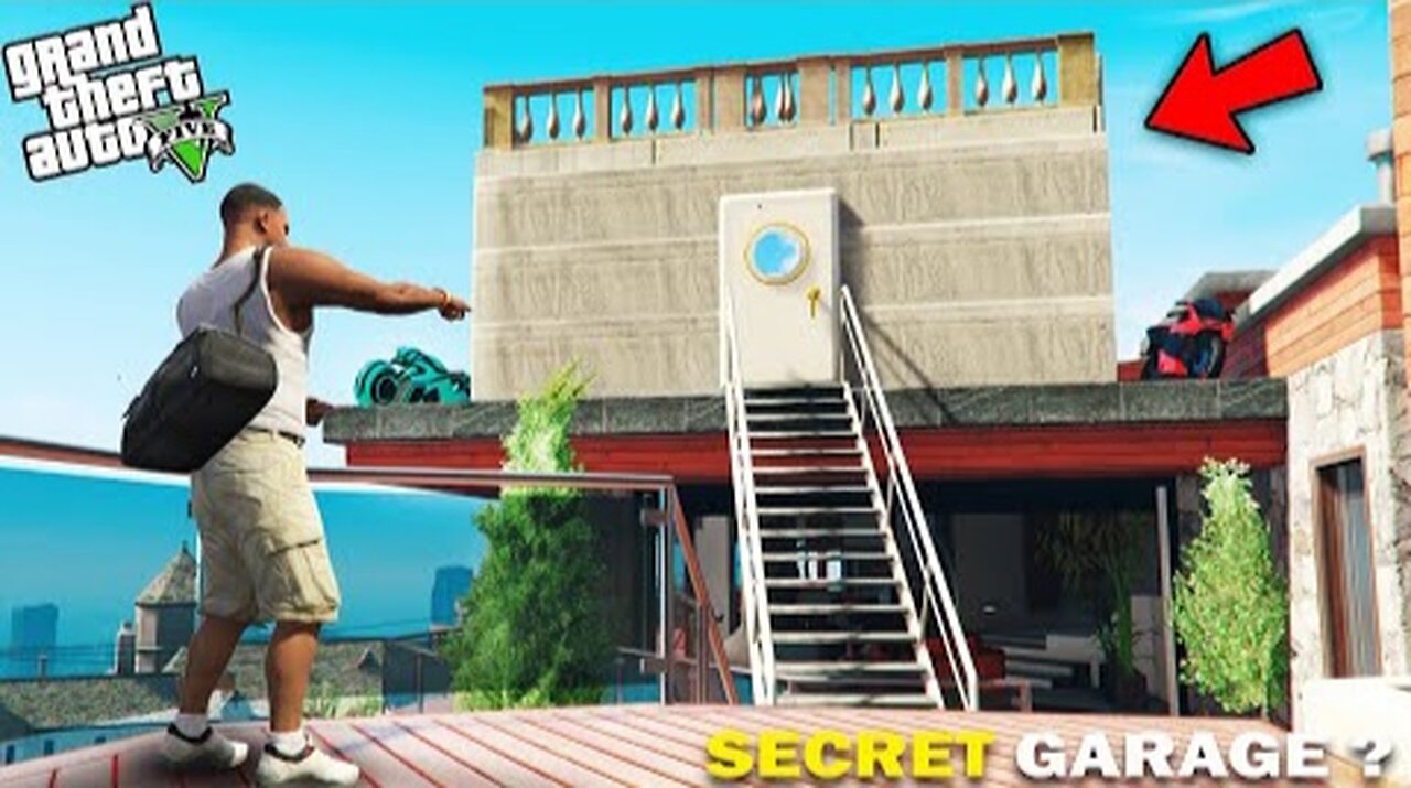 GTA 5 - Franklin Found A New Secret Garage In Franklin's House in GTA