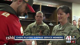 Chiefs surprise service members ahead of Thanksgiving