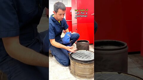 Soot on outlet side of DPF? This is a bad sign #dpf #dpfcleaning #mechanic