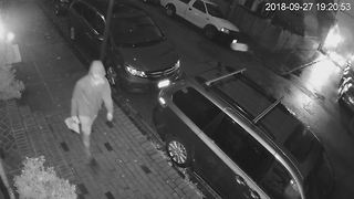 Surveillance footage of Federal Hill homicide victim