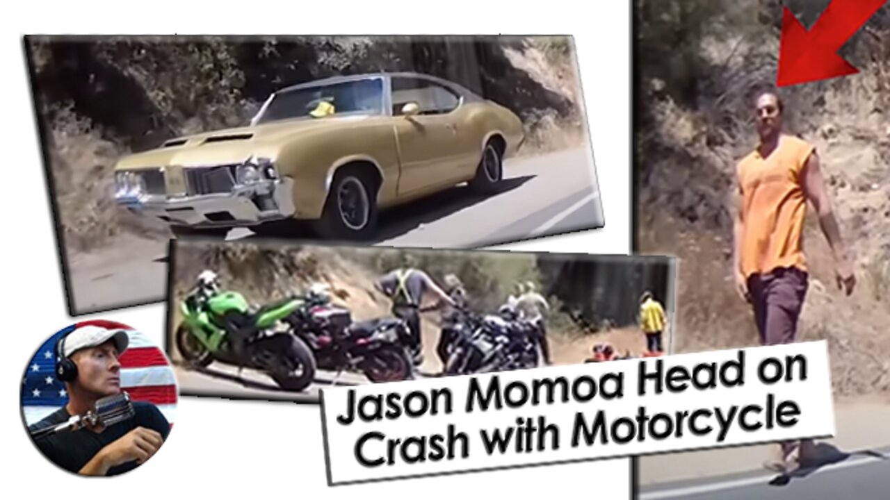 Reaction Video: Jason Momoa hits a Motorcycle Head On