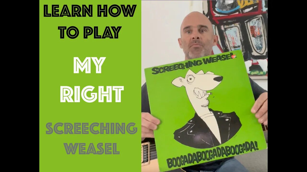 How to play MY RIGHT on Guitar lesson! [Screeching Weasel]