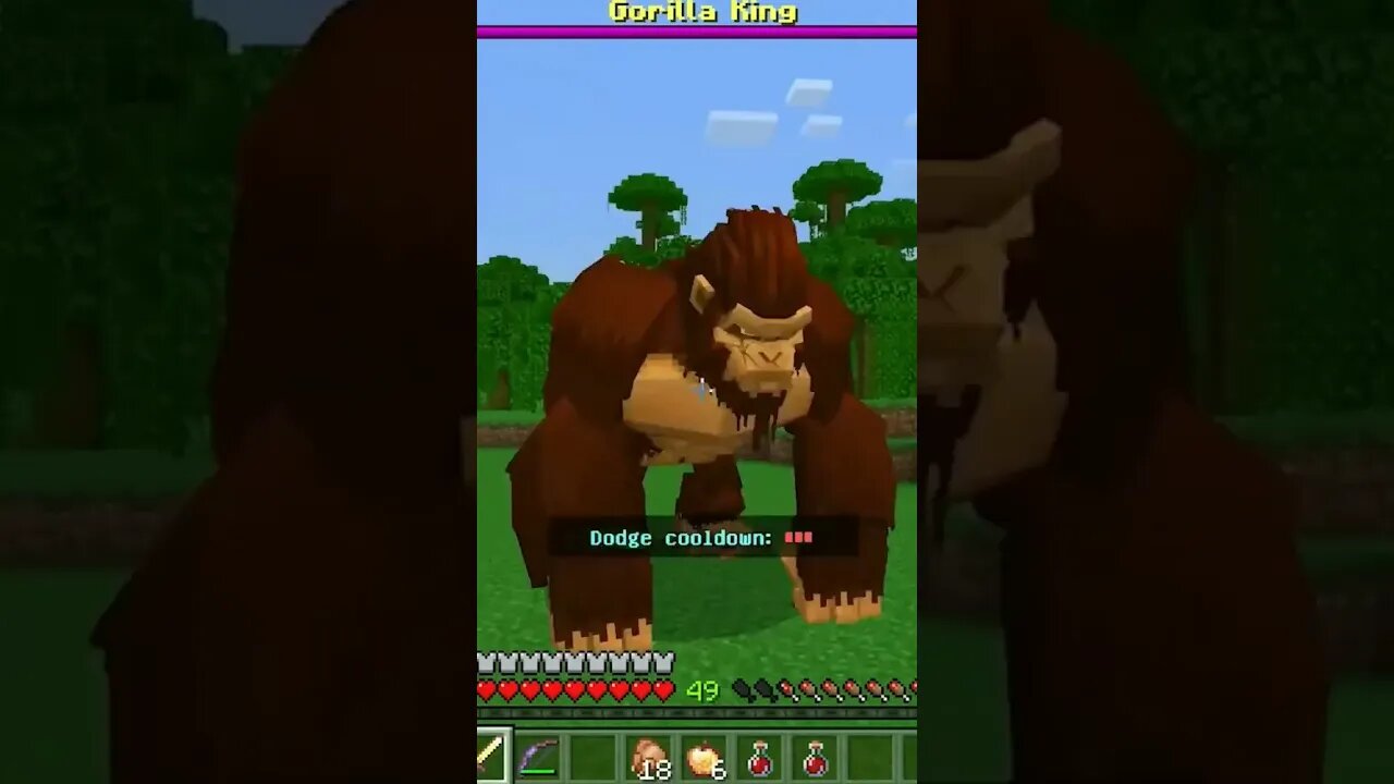 King Kong no mundo do minecraft!!! #viral #minecraft #shorts #ggbr08