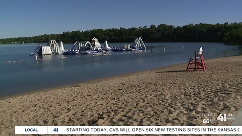 Lake Olathe Park opens sprayground, swim beach Friday