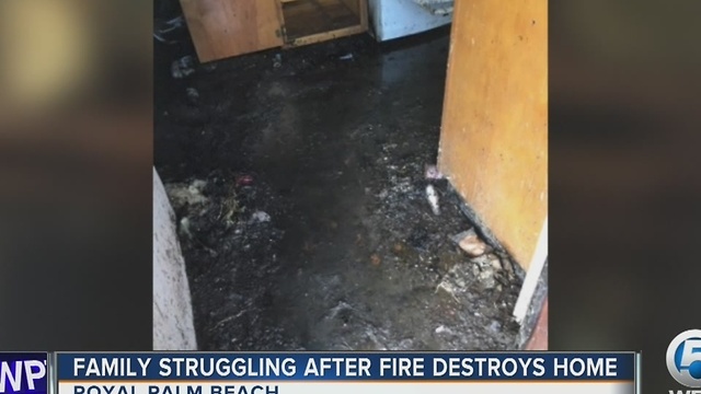 Family struggling after fire destroys home