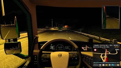 Eurotrucksimulator 2. Mit dem LKW durch Europa Auf der Pro Mod mit guter Musik.