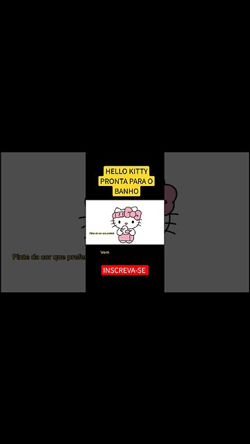 COMO DESENHAR HELLO KITTY - BANHO #shorts #hellokitty