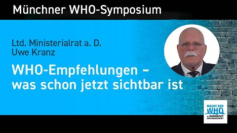 WHO-Empfehlungen.Mitgliedstaaten unterschreiben eine Unterwerfungserklärung(Uwe G Kranz)@MWGFD🙈