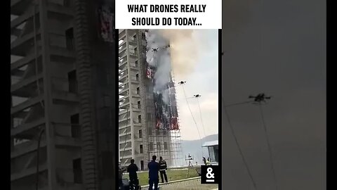اطفاء الحرائق بالطائرات اللاسلكية - using drones for Extinguishing fires