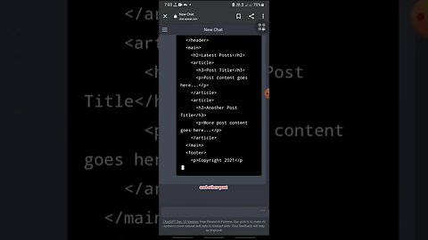 Open Ai Chat bot Created a completeWebsite for me In 30 seconds #openaichabot #ai #shorts