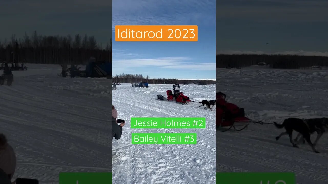 Iditarod 2023, Jessie Holmes and Bailey Vitello