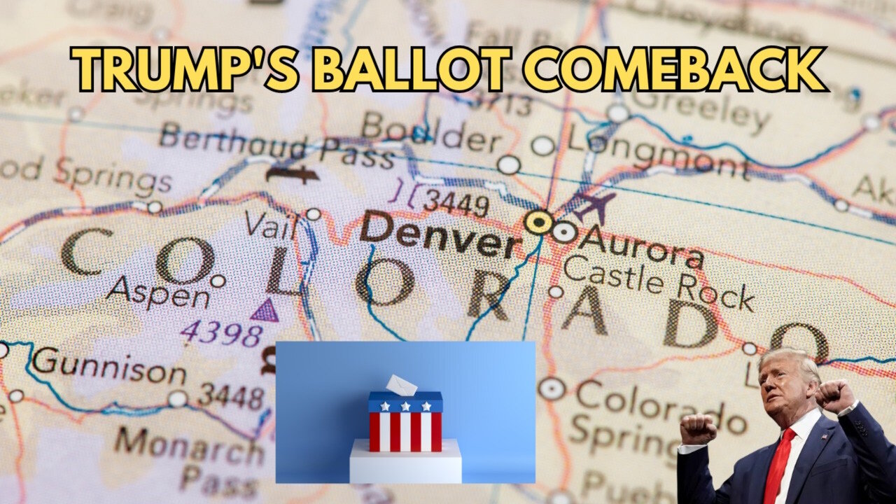 Sorry Lefties, Trump's Back On the Colorado Ballot