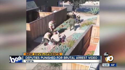 Deputies punished for brutal arrest video