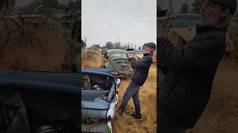 Car fishing in a junkyard #justdriveit #nonamenationals #classiccars