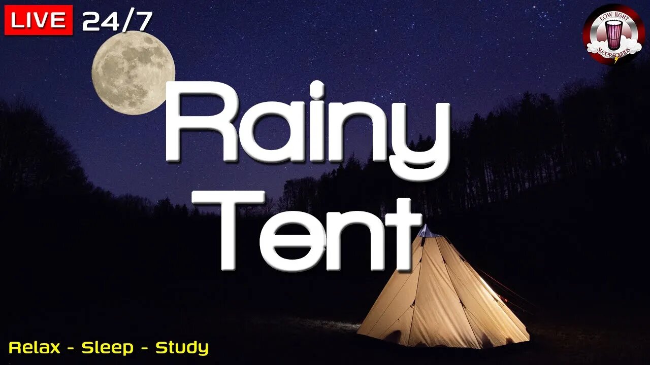 🔴☔💤 Rain on Tent | 12 HOURS | Thunderstorms | Camping Sounds | Sounds For Sleep | Sleep Fast | asmr