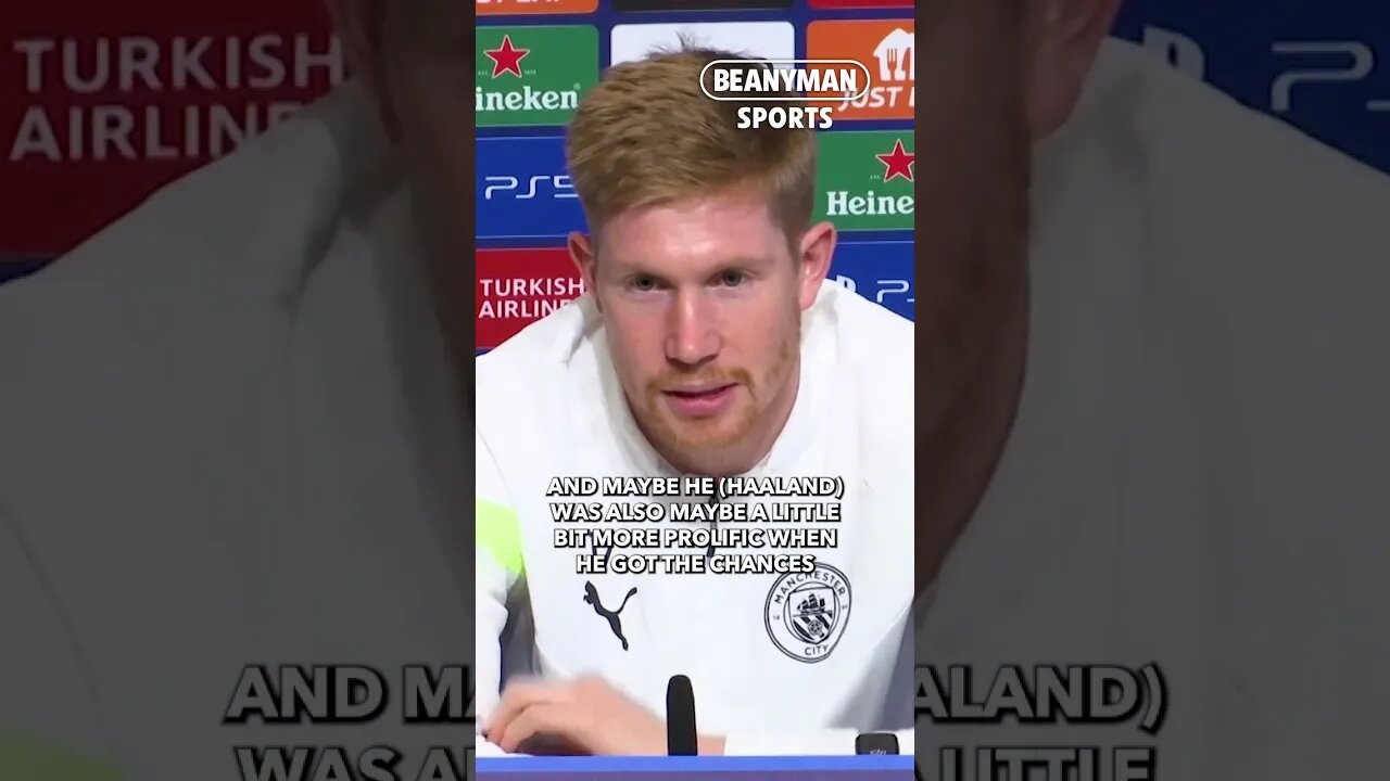 'People anticipate Haaland score 2 or 3 goals where his average is a goal a game!' | Kevin De Bruyne