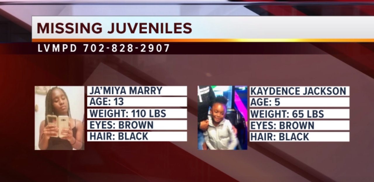 Police ask assistance in locating 2 missing girls from east Las Vegas