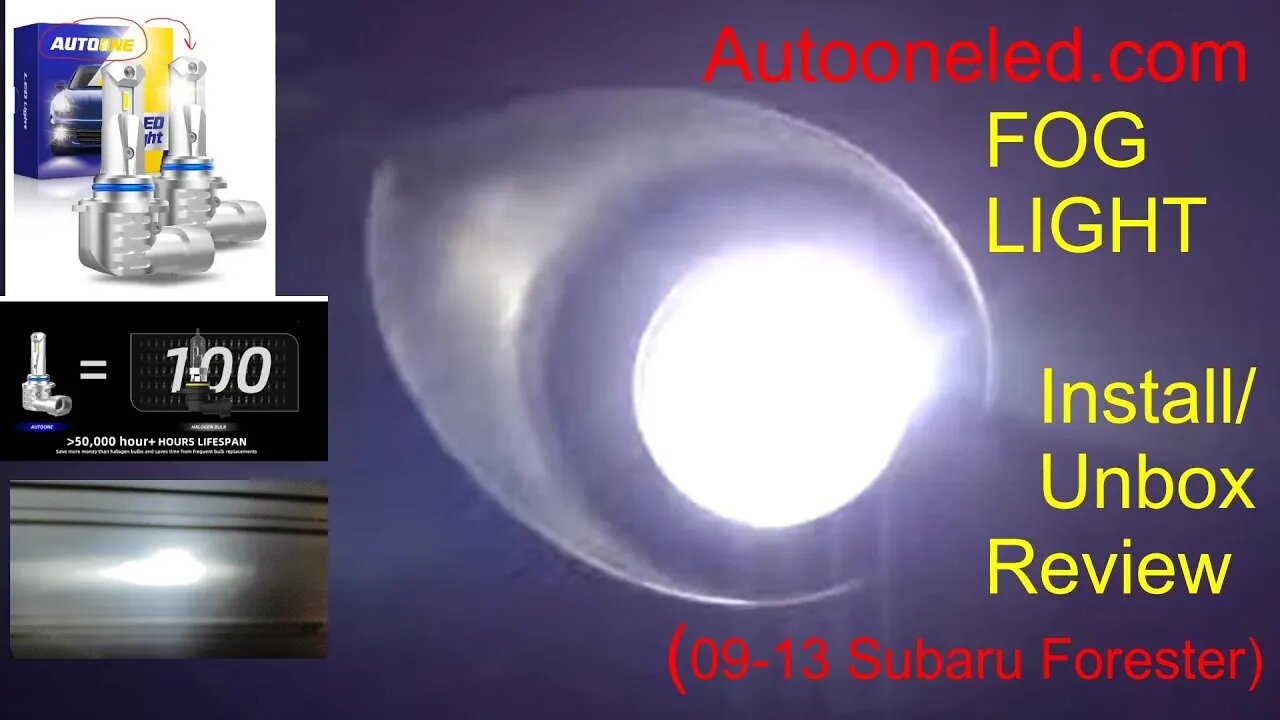 AUTOONELED.com LED fog light bulb replacement for 2009-13 Subaru Forester