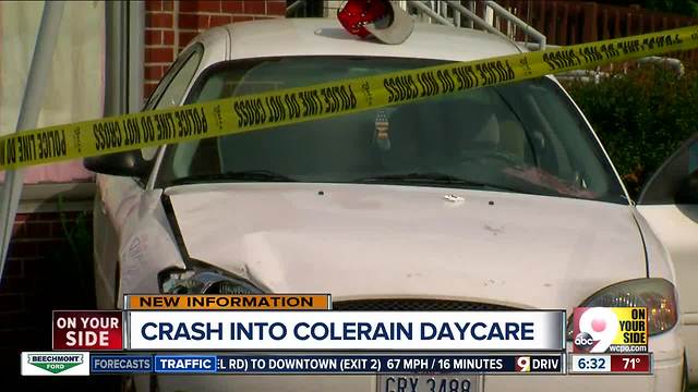 Driver crashes into Colerain Avenue day care, dies