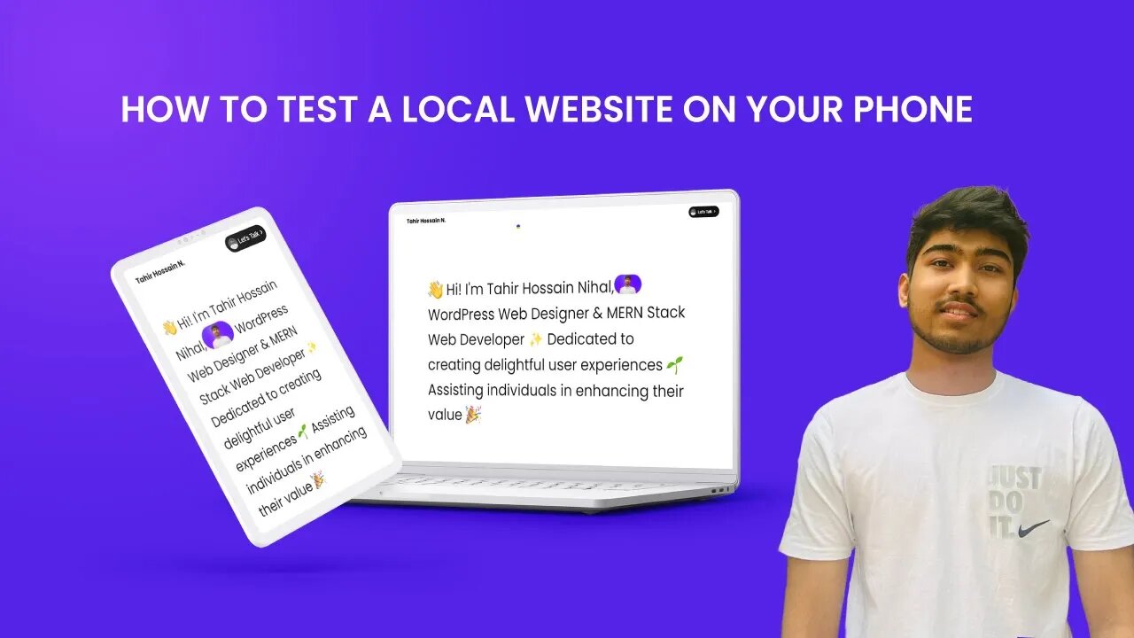 How to test a local website on your phone || Tahir Hossain Nihal